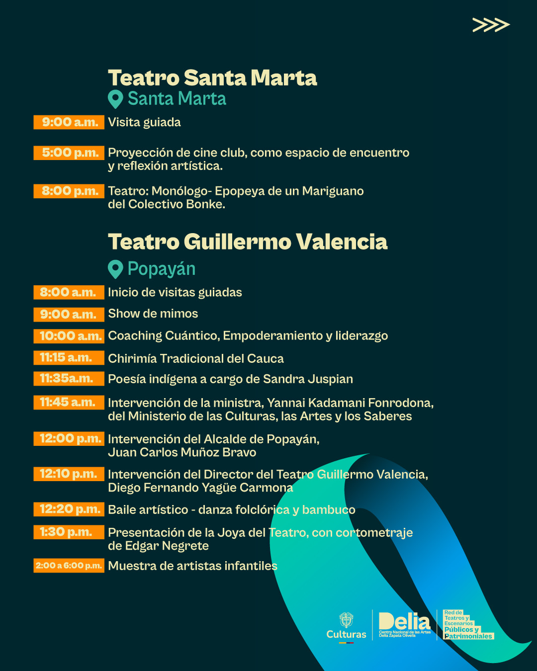 Programación - Día Nacional de los Escenarios Públicos y Patrimoniales - 23 de Noviembre