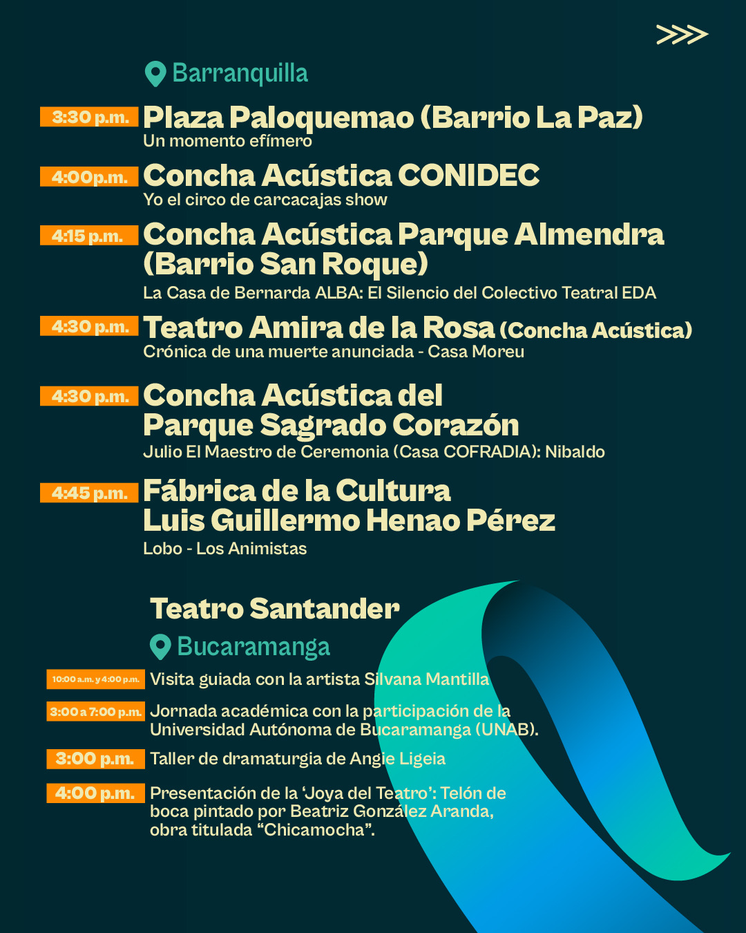 Programación - Día Nacional de los Escenarios Públicos y Patrimoniales - 23 de Noviembre