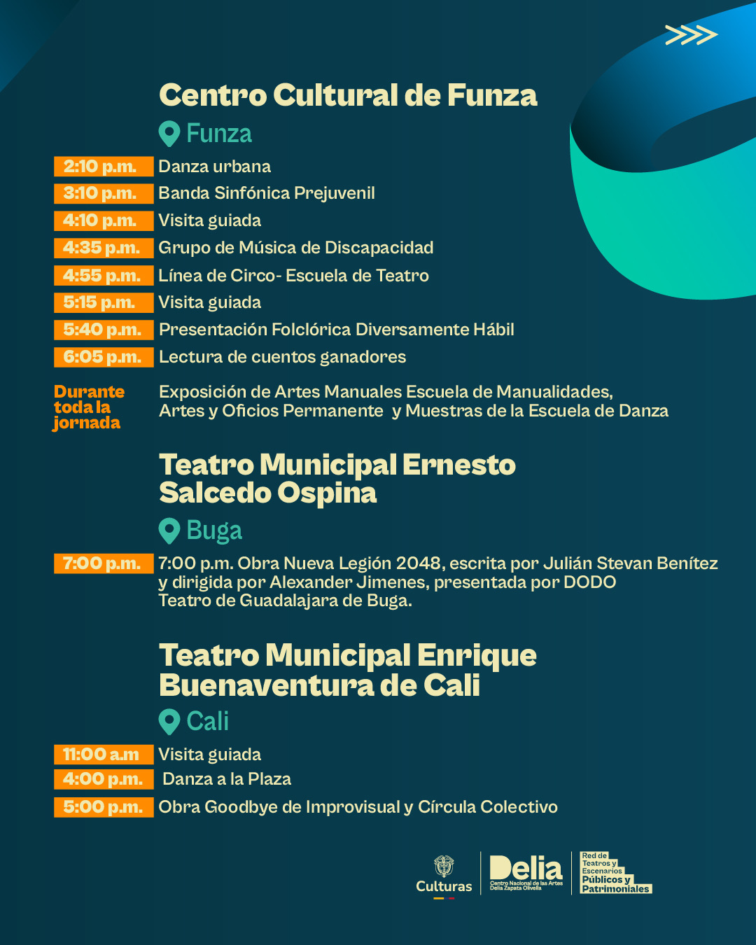 Programación - Día Nacional de los Escenarios Públicos y Patrimoniales - 23 de Noviembre