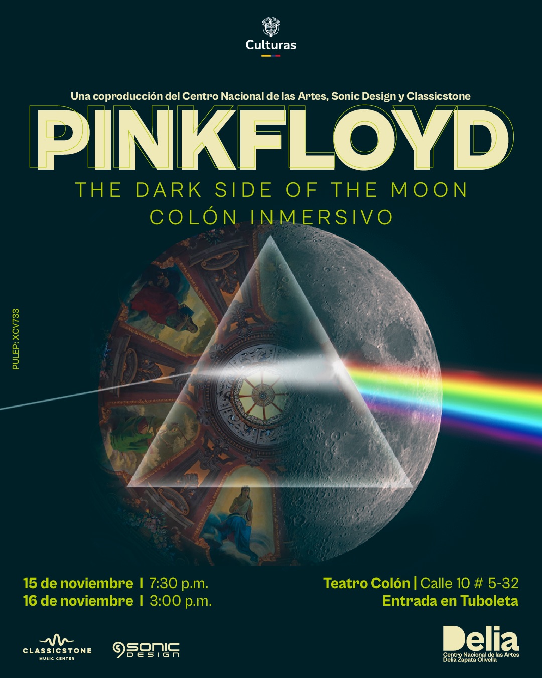El Teatro Colón se transforma en un universo sensorial con Pink Floyd: The Dark Side of the Moon, Colón Inmersivo, una experiencia única que rinde homenaje a una de las bandas más influyentes de la historia.