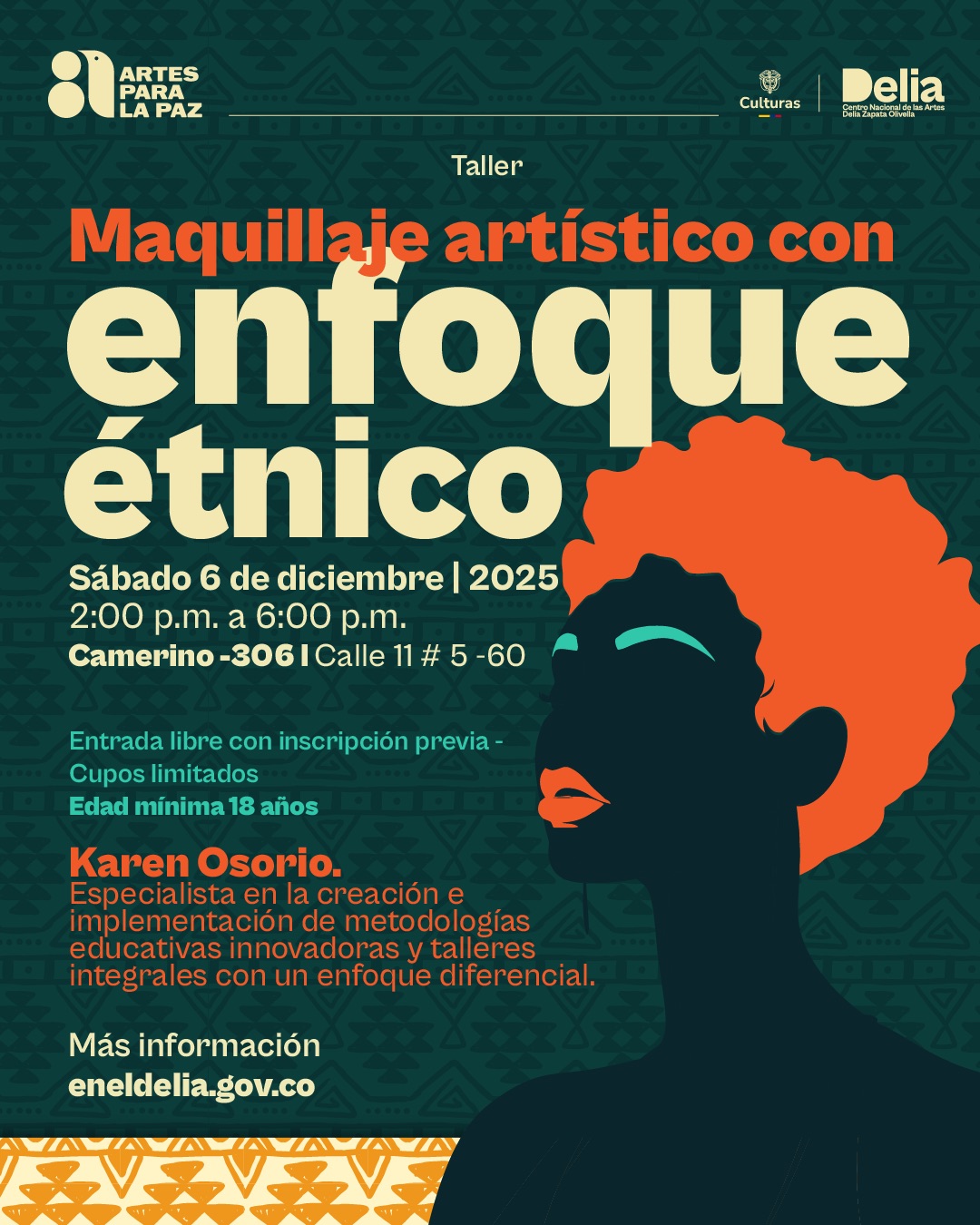 El Taller de maquillaje artístico con enfoque étnico surge como respuesta directa a las necesidades, vivencias y solicitudes expresadas por los participantes de las distintas Juntanzas y Mingas culturales realizadas durante el año. A partir de esta escucha activa, el taller se crea como un espacio formativo orientado a fortalecer las capacidades de la tras escena en las comunidades étnicas.