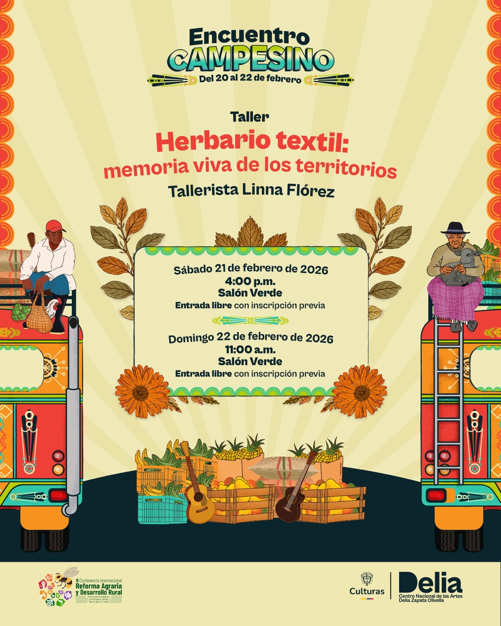 Talleres, memoria y palabra en el Encuentro Campesino 3