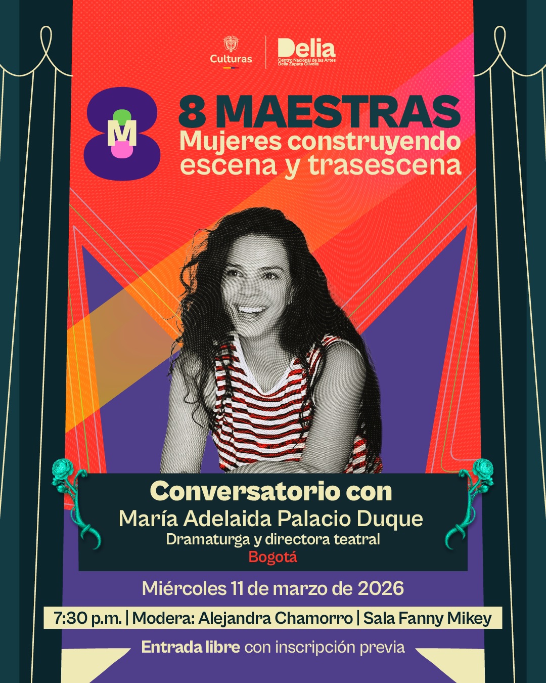 Maria Adelaida Palacio Duque es dramaturga, directora, actriz y docente colombiana. Maestra en Artes Escénicas por la Universidad de Antioquia y Magíster en Escrituras Creativas por la Universidad Nacional de Colombia.