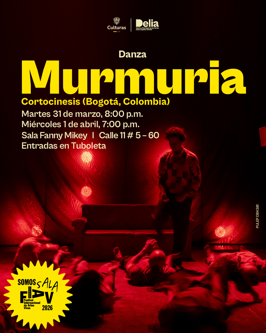 Durante más de dos décadas, la compañía Cortocinesis se ha dedicado a explorar las posibilidades de comunicar a través de un lenguaje que tiene énfasis en el cuerpo y en la danza. La agrupación ensancha esa búsqueda en su más reciente producción, ‘Murmuria’, que reúne a ocho artistas de diversas disciplinas que combinarán en escena sus concepciones de la voz, el movimiento y la música. 