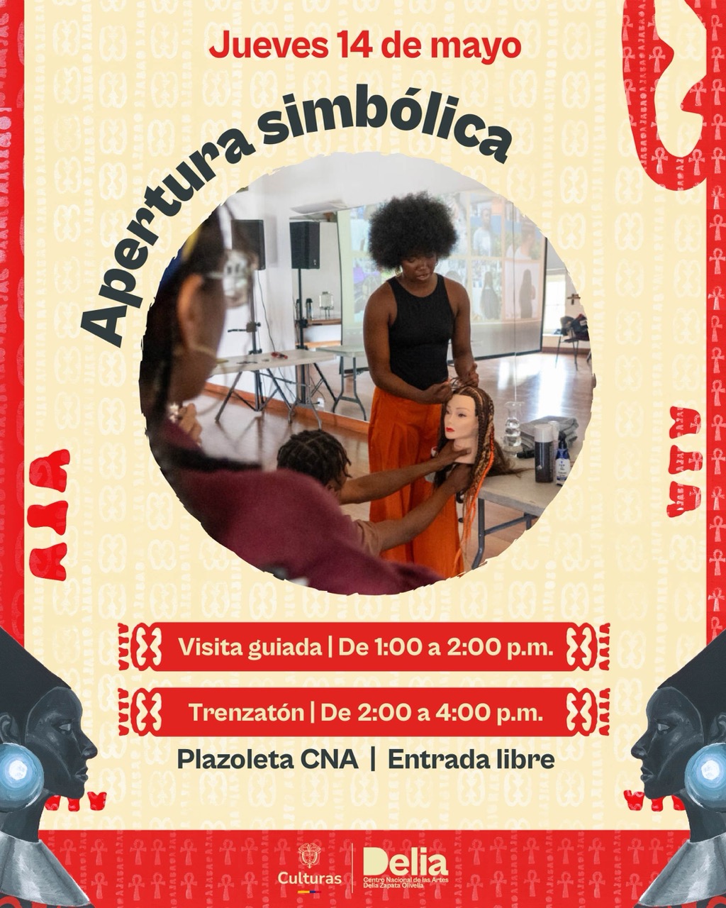 La Trenzatón es una caminata-performance, instalación viva y círculo de la palabra que inaugura el Encuentro Afro 2026. Este proyecto sitúa el cabello afro, a través de las trenzas y los dreadlocks, como un lenguaje ancestral, una tecnología cultural y un archivo vivo de la diáspora africana.