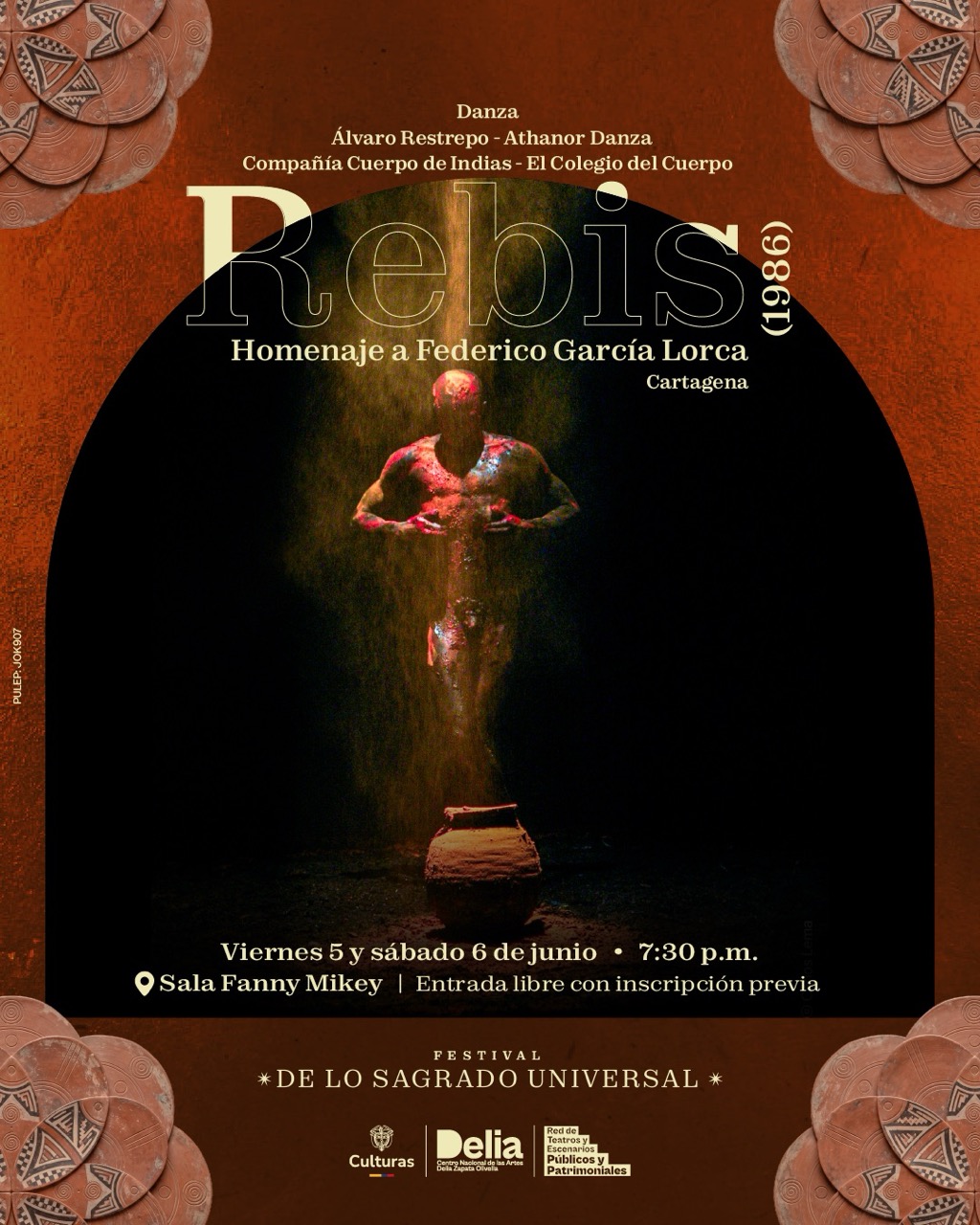 Álvaro Restrepo presenta Rebis (1986), obra que inauguró un nuevo lenguaje en las artes del cuerpo en Colombia, se presentó en más de 50 países y obtuvo en 1992 el Gran Premio PEGASUS en Hamburgo.
