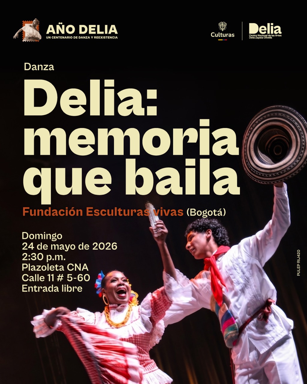 Esta propuesta es una experiencia artística y participativa que rinde homenaje al legado de la maestra Delia Zapata Olivella a través de la danza, la música y la interacción con el público. Más allá de un espectáculo convencional, plantea un recorrido vivencial