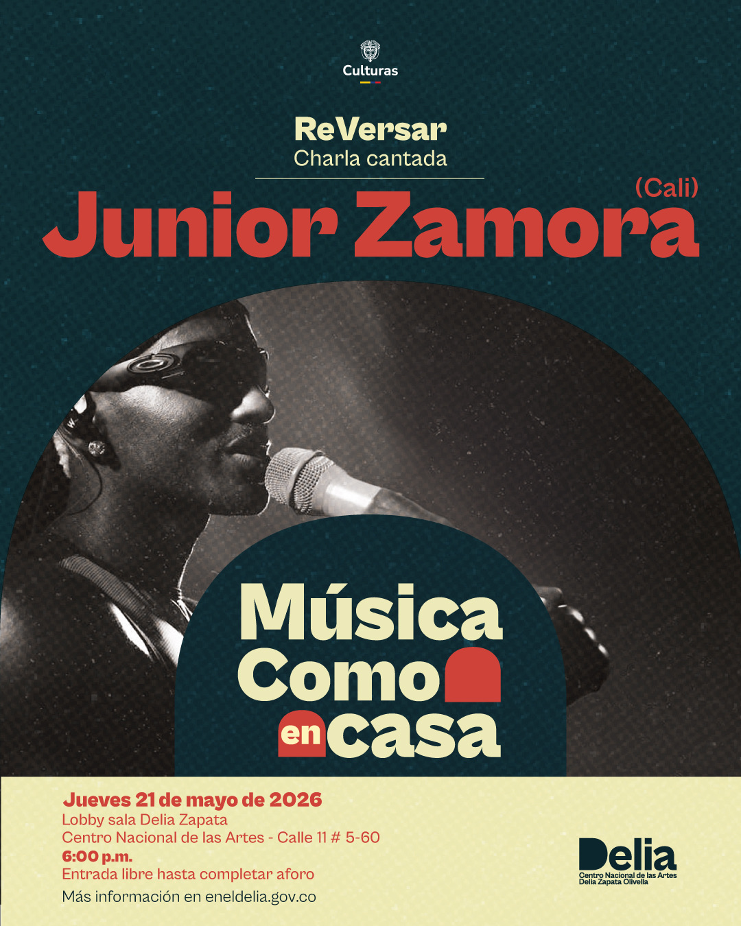 Música Como en Casa - Junior Zamora llega a ReVersar