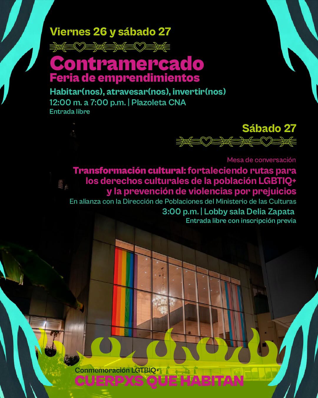 Conmemoración LGBTIQ+ Cuerpxs que habitan