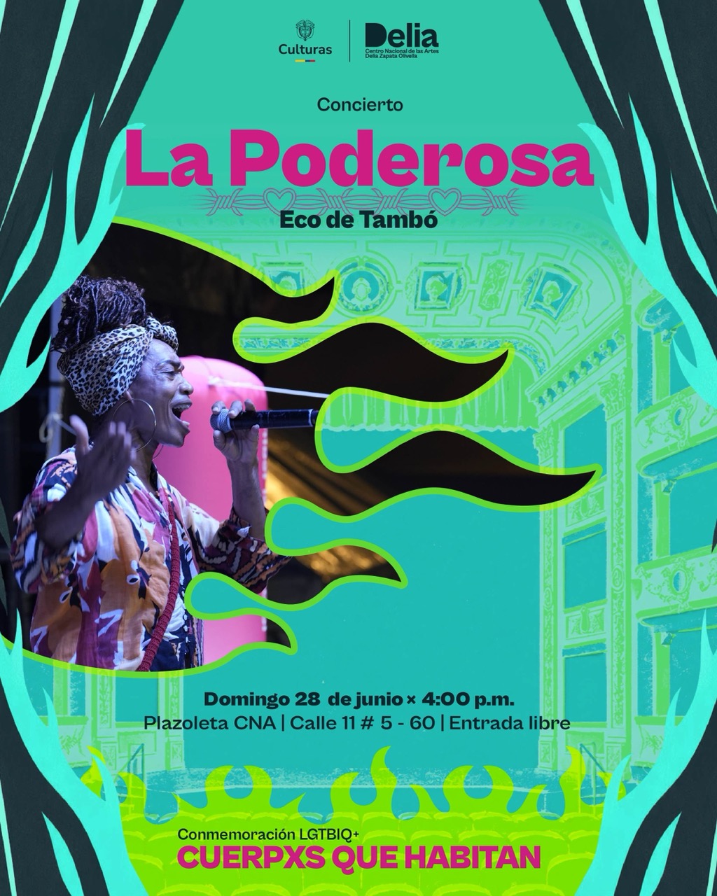Es una propuesta artística de San Juan de Urabá que fusiona el bullerengue tradicional con una narrativa corporal y sonora que honra la memoria ancestral del territorio de Urabá.