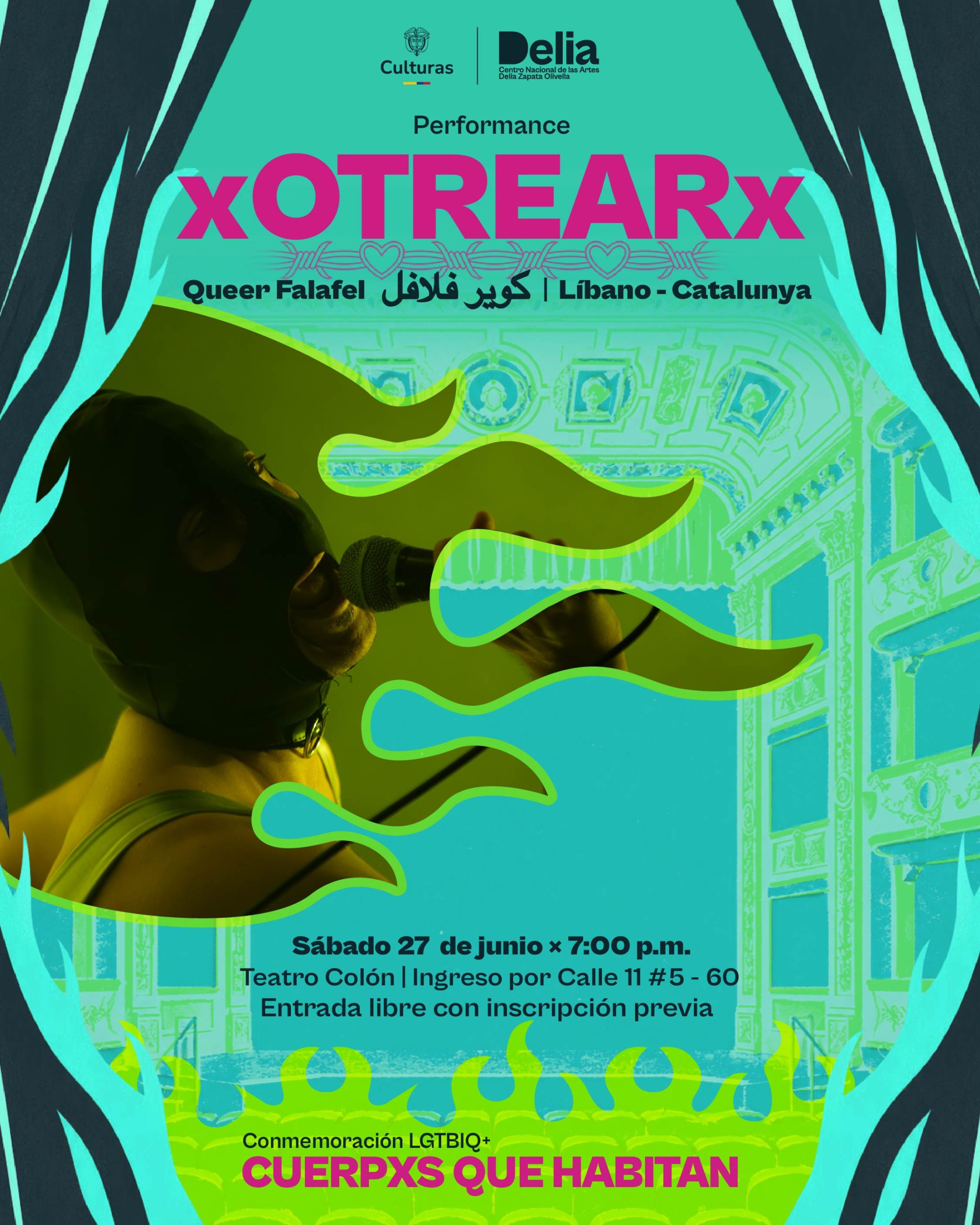 Esta obra es una manifestación escénica individual que articula música en vivo, visuales, cuerpo y palabra en un collage performático que cuestiona las estructuras de poder heredadas del colonialismo y sus repercusiones en el presente.