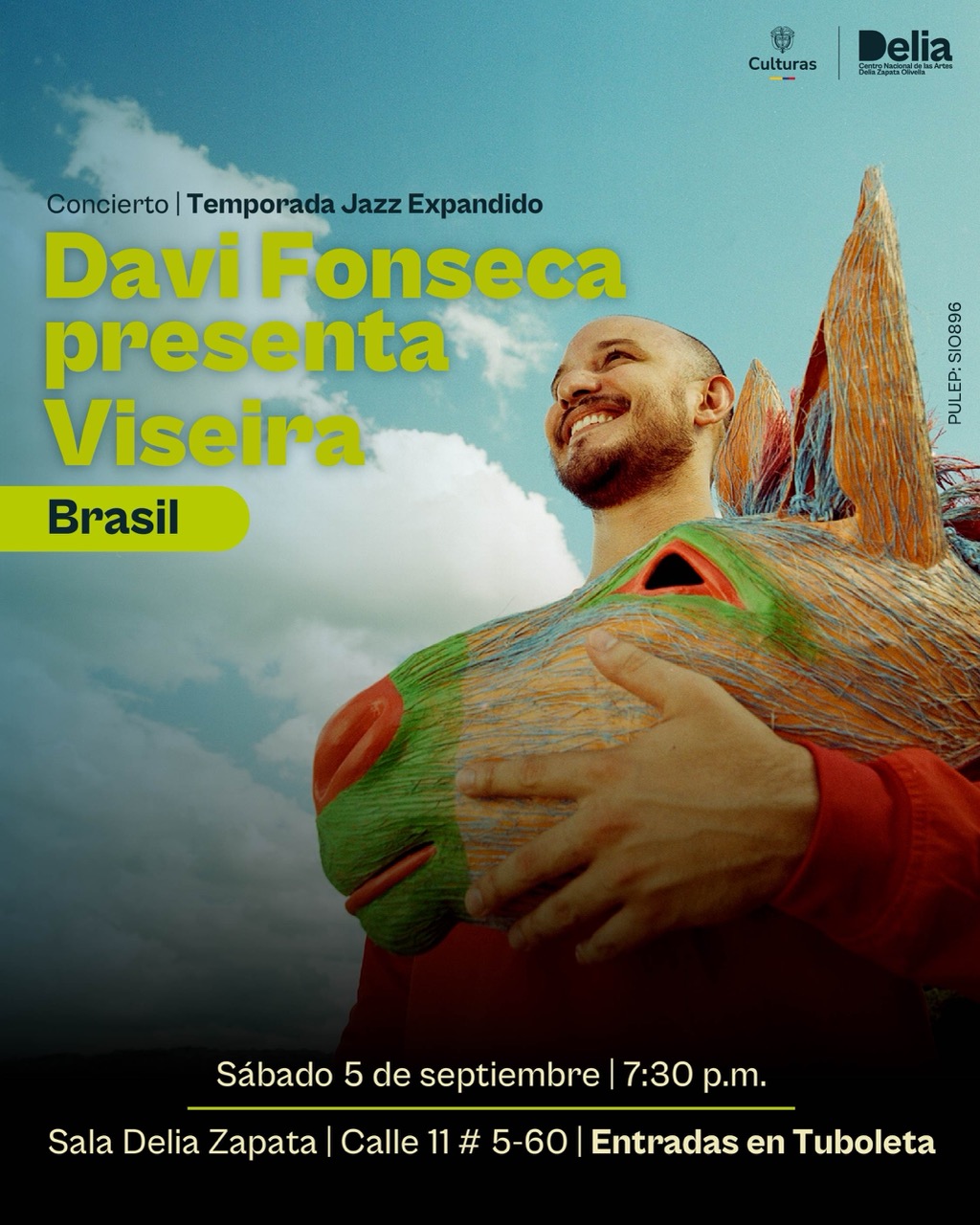 El pianista, compositor, arreglista y cantante brasileño Davi Fonseca llega a Colombia con la gira de lanzamiento de Viseira, su segundo álbum de estudio. El recorrido marca la primera gira internacional del artista, que posteriormente continuará por Europa entre septiembre y octubre.