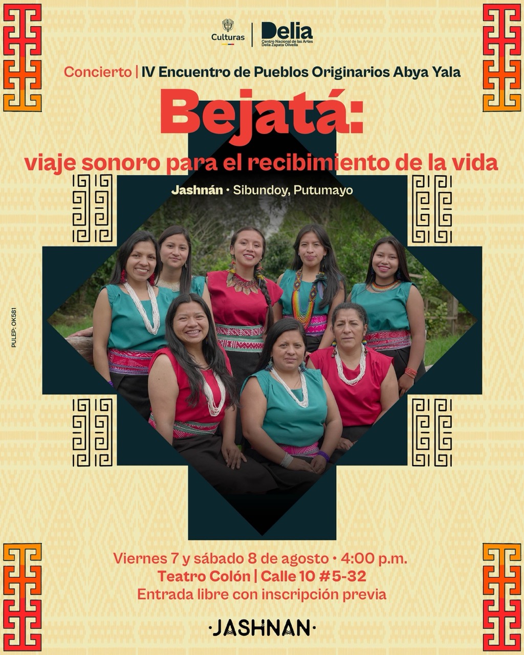 Este concierto tiene tres momentos simbólicos. El primero es la gestación, que conecta al público con el vientre de la madre terrenal, acompañado por sonoridades de la selva, la montaña, los vientos, el agua y los arrullos.