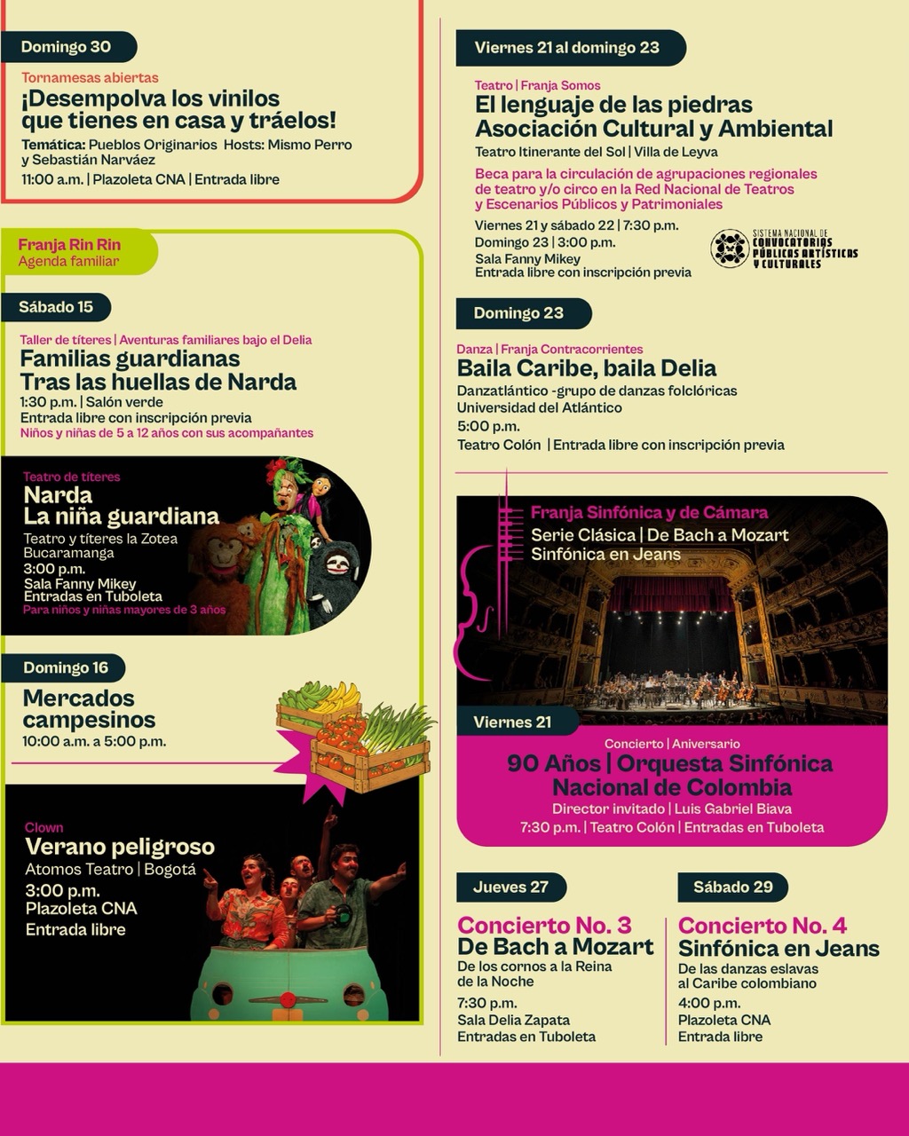 programacion agosto