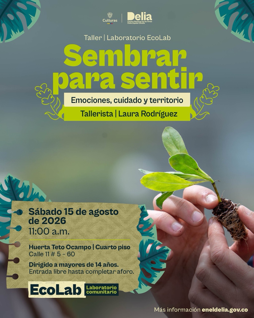 Este taller propone un espacio de encuentro para reflexionar sobre la relación entre la huerta, las emociones y la vida en comunidad. A través de una charla y actividades lúdicas, las y los participantes podrán compartir saberes, experiencias y memorias relacionadas con el territorio, el cuidado y las formas de construir bienestar colectivo.