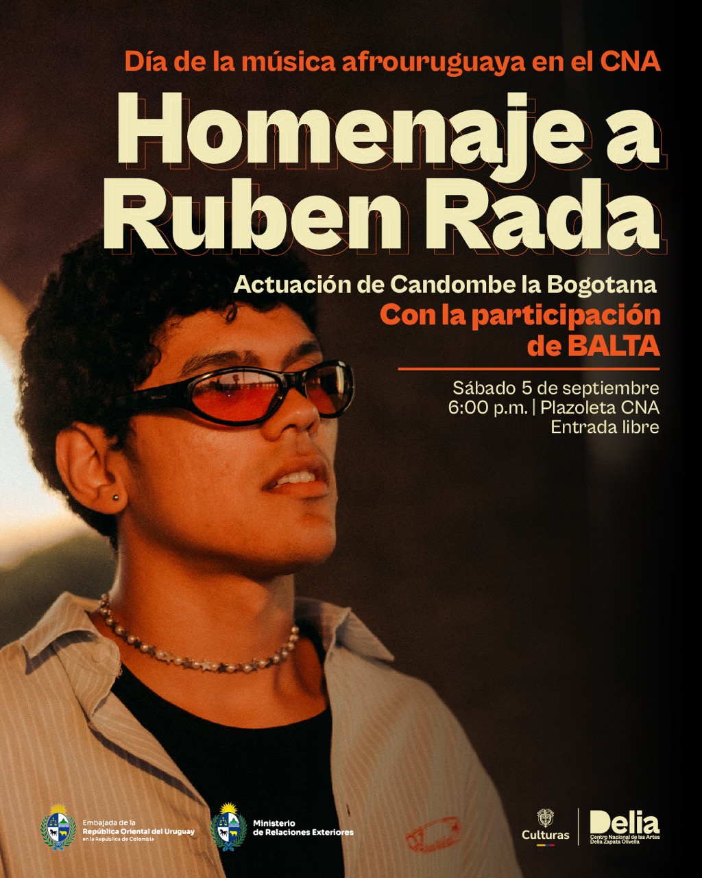 La música afrouruguaya llega al CNA para celebrar su historia, su fuerza y su capacidad de atravesar fronteras, en un homenaje a Ruben Rada, una figura fundamental de la cultura latinoamericana.