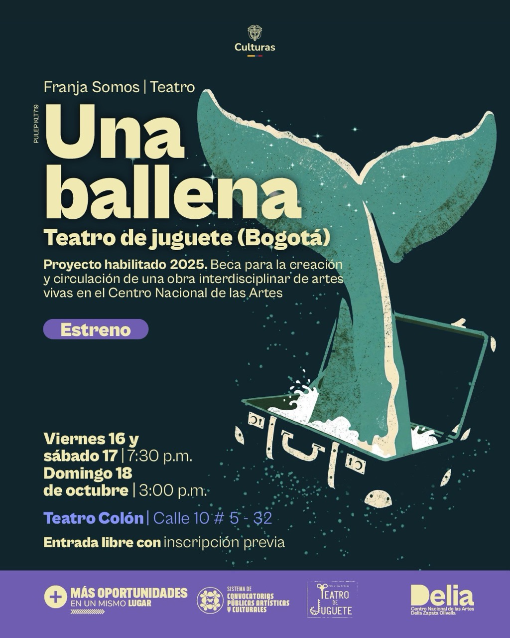Una ballena es una experiencia escénica que une el teatro de gran formato con la profunda intimidad de un momento familiar.