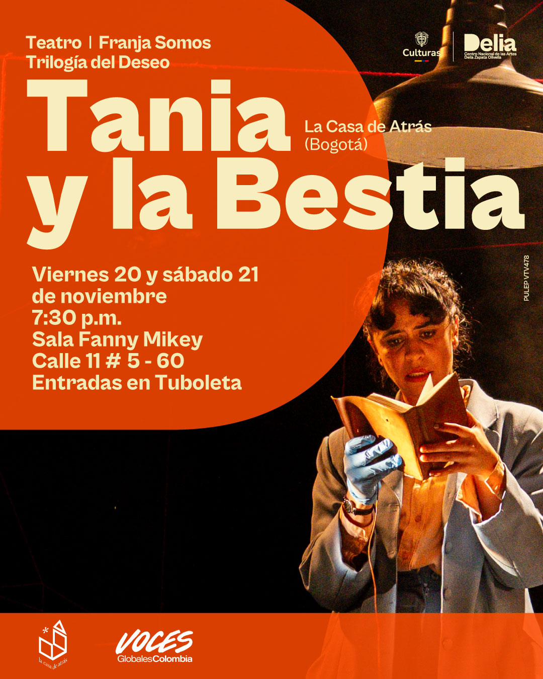 Tania y la Bestia es una obra en la que la búsqueda de justicia se enfrenta a los vínculos familiares, la ambición política y el silencio. En 2003, la senadora Tania Cuervo hizo historia en Colombia consiguiendo la pena de muerte para Luis Alfredo Garavito, La Bestia.