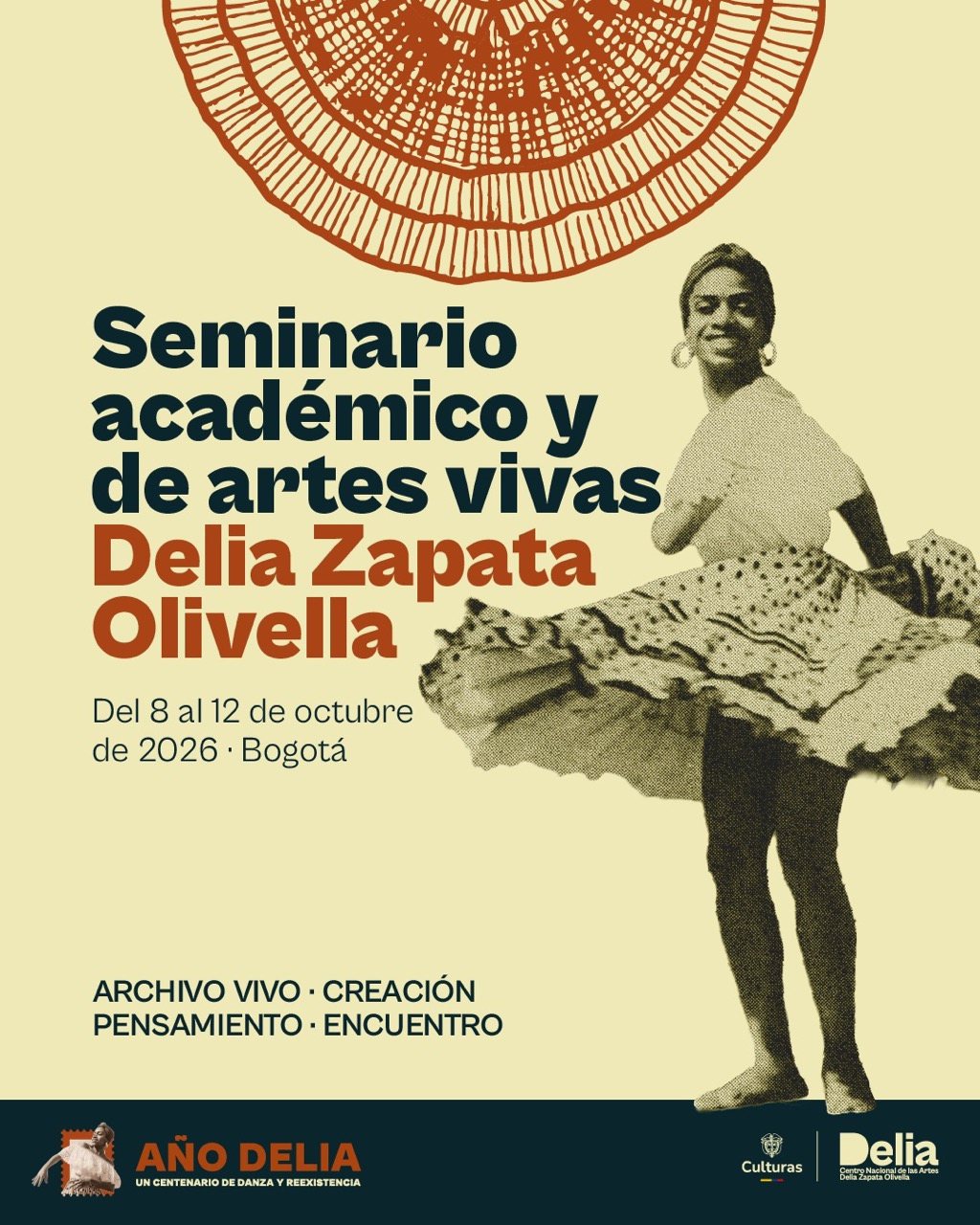 Seminario académico y de artes vivas | Cuatro días para pensar el cuerpo, el archivo y la escena desde el legado de Delia Zapata Olivella.